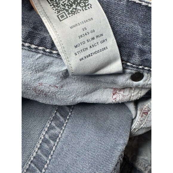 True Religion Men’s Moto Slim Run Stitch Jeans Size 36 Denim Streetwear Edgy - Picture 8 of 11